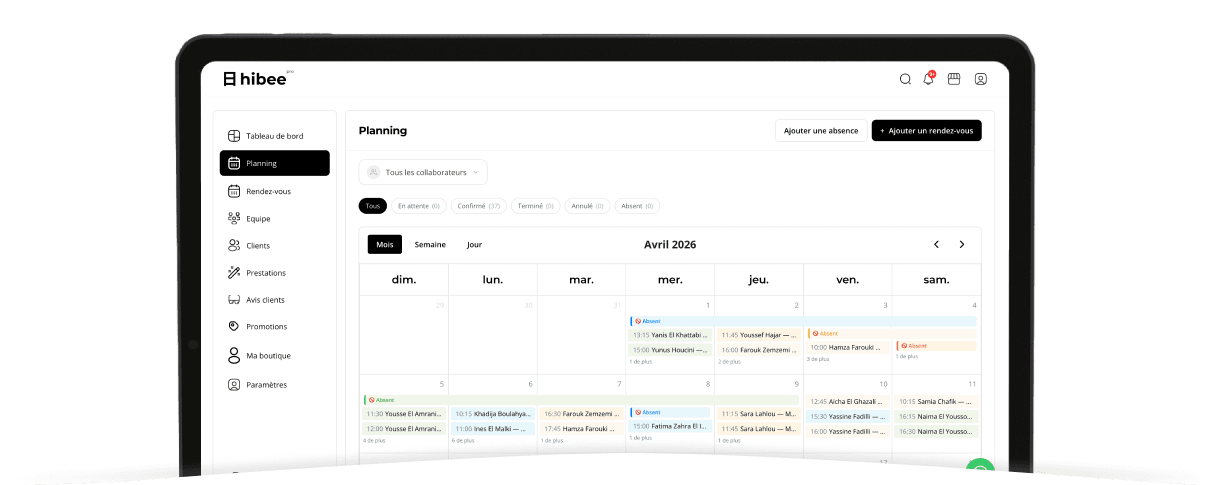 Dashboard hibee professionnel