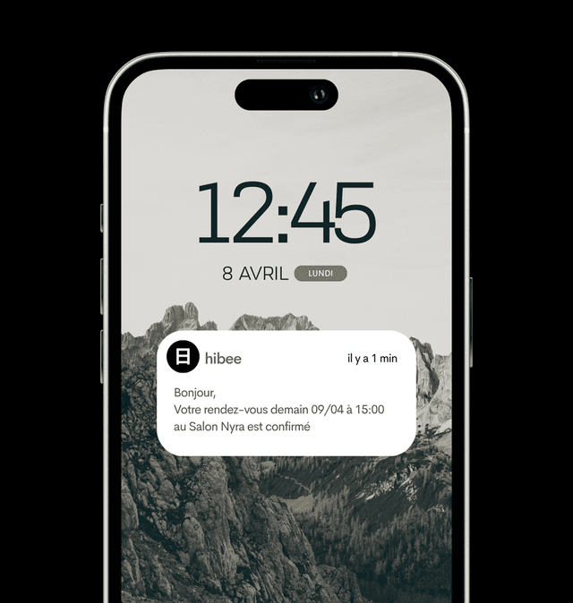 Notification de rappel sur iPhone